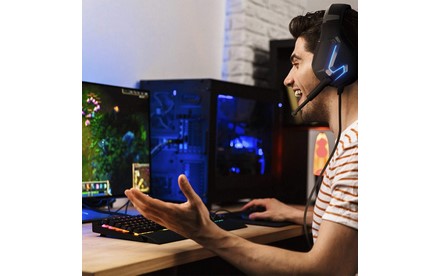 Orzly Gaming Headset for PC and Gaming Consoles PS5, PS4, Xbox Series X | S, Xbox ONE, Nintendo Switch & Google Stadia Stereo Sound with Noise Cancelling mic - Hornet RXH-20 Abyss Edition